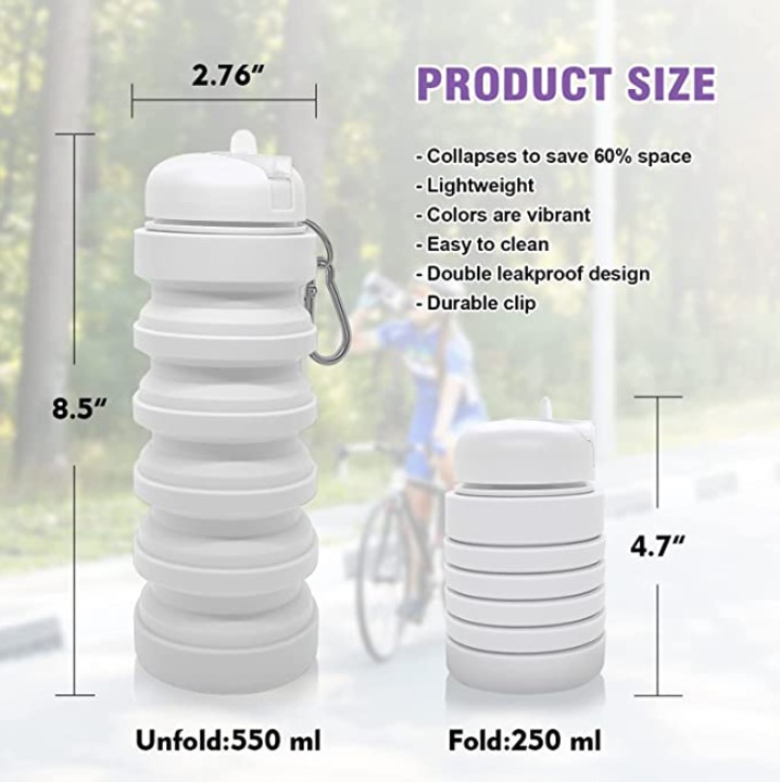 Collapsible Silicone Water Bottles