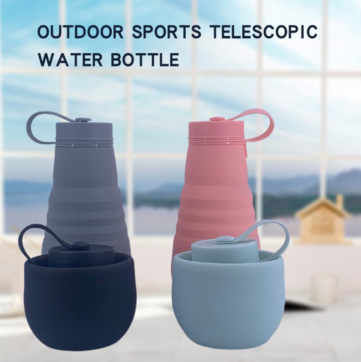 Silicone Collapsible Sport Water Bottle