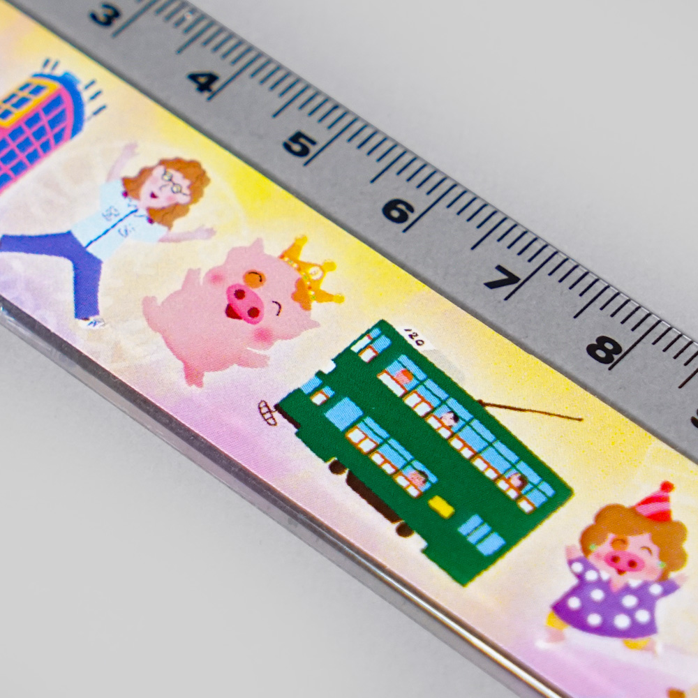 15cm ruler with sticker (By McDull)