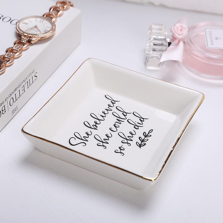 Ceramic Jewelry Ring Tray