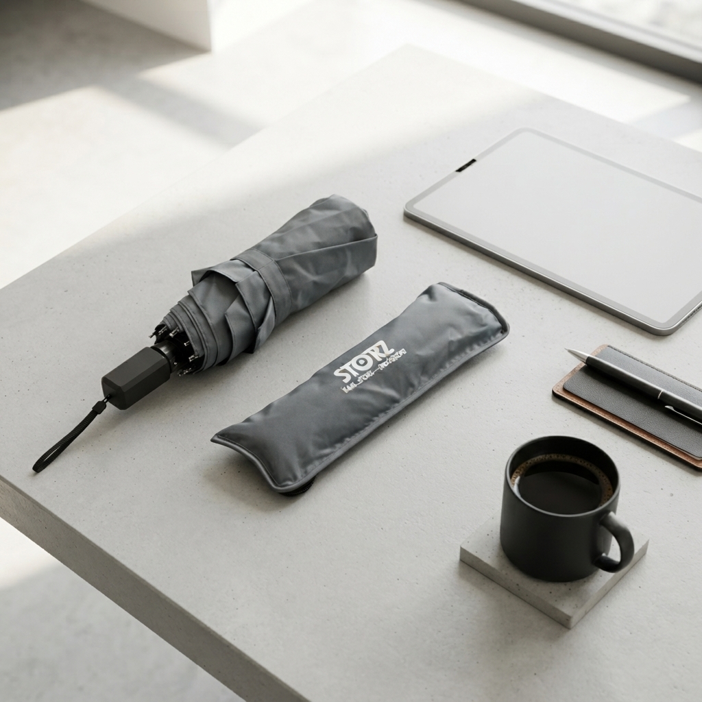 3-Fold Umbrella with Absorbent Zipper Pouch (STORZ Client Showcase)
