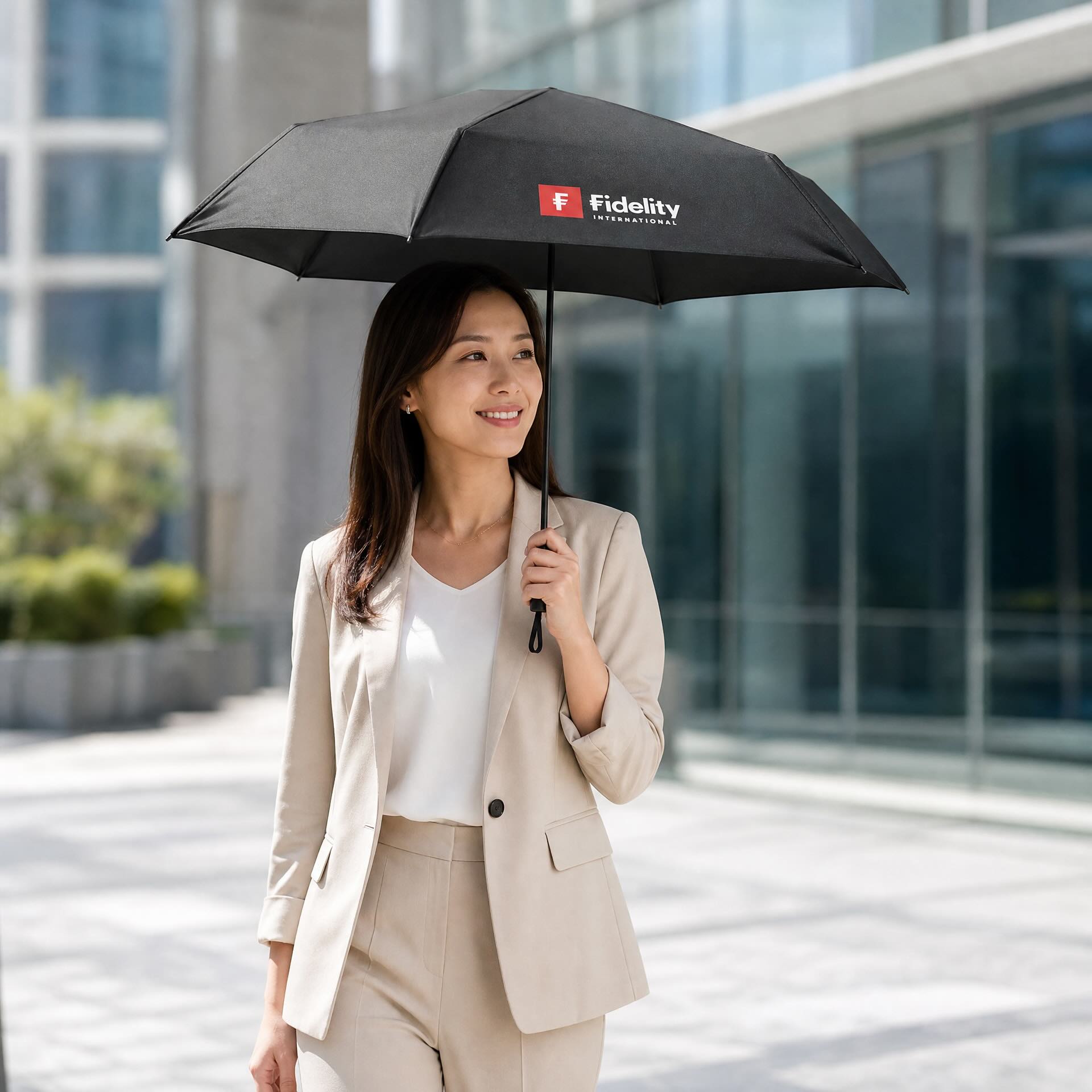 Fidelity International 訂製 127g 超輕三摺雨傘