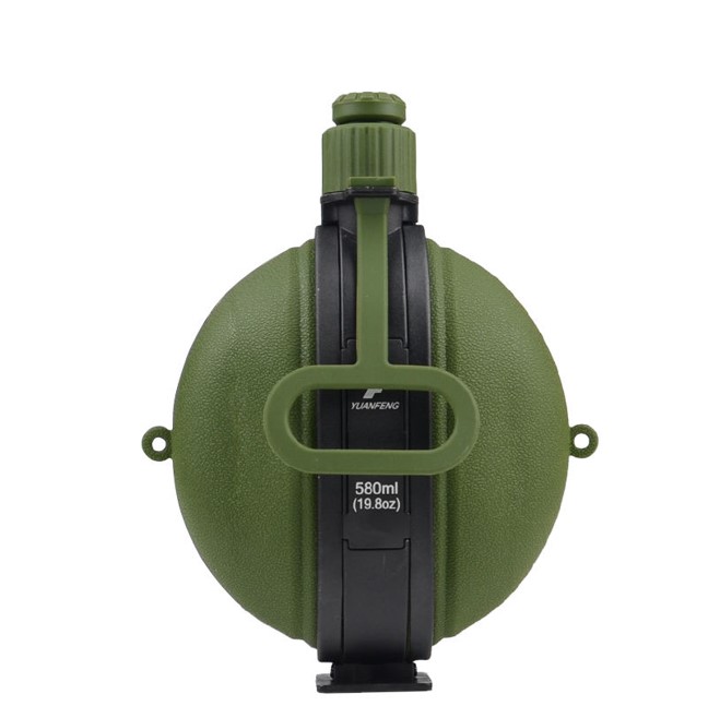 Silicone collapsible water bottles with compass