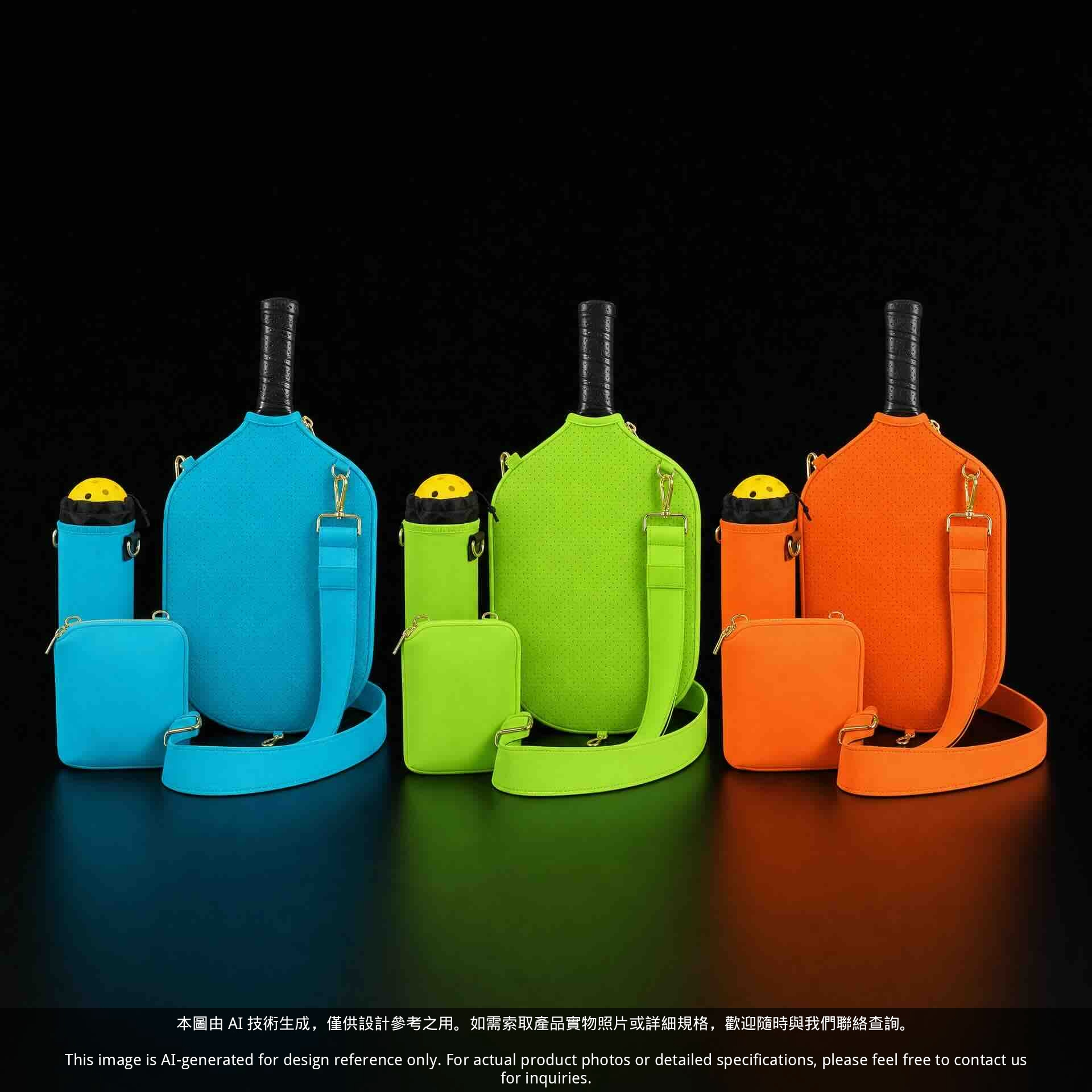 Professional Neoprene Pickleball Paddle Crossbody Sleeve