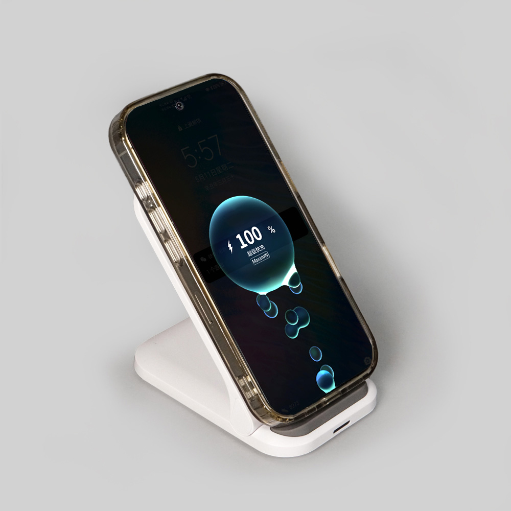 15W 可折疊快速無線充電支架