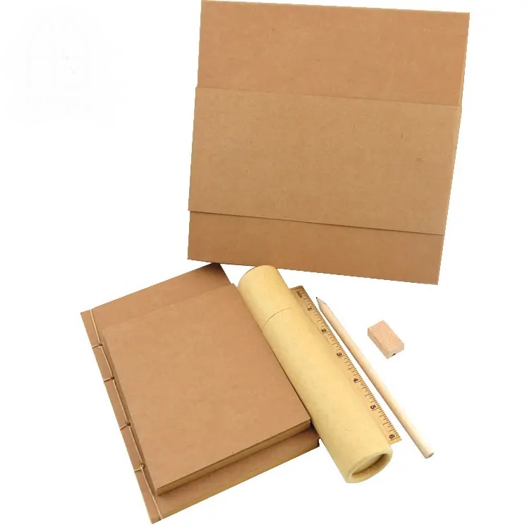 棕色牛皮紙文具套裝