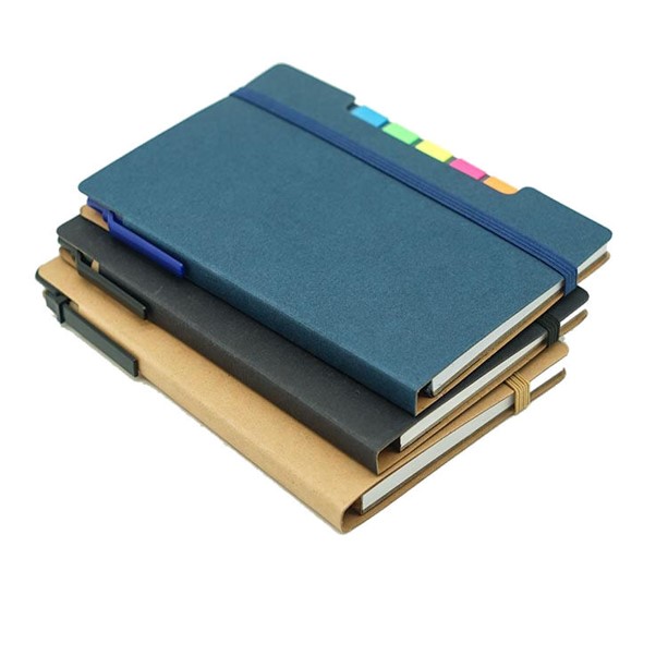 牛皮紙便簽筆記本帶筆