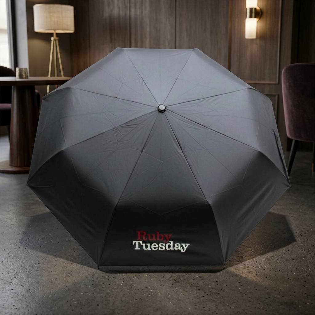 Black Foldable Umbrella (Ruby Tuesday Edition) | F&B Brand Ambassador Gift