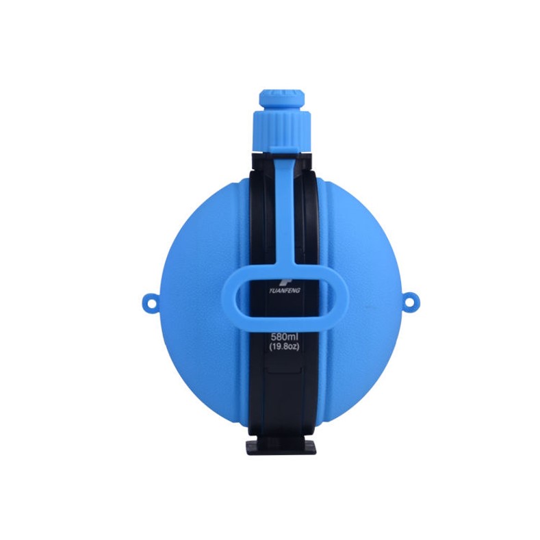 Silicone collapsible water bottles with compass