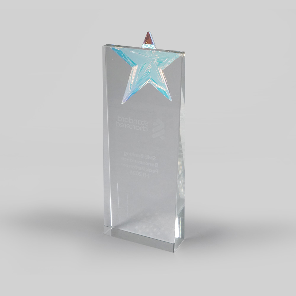 Star Style Crystal Trophy