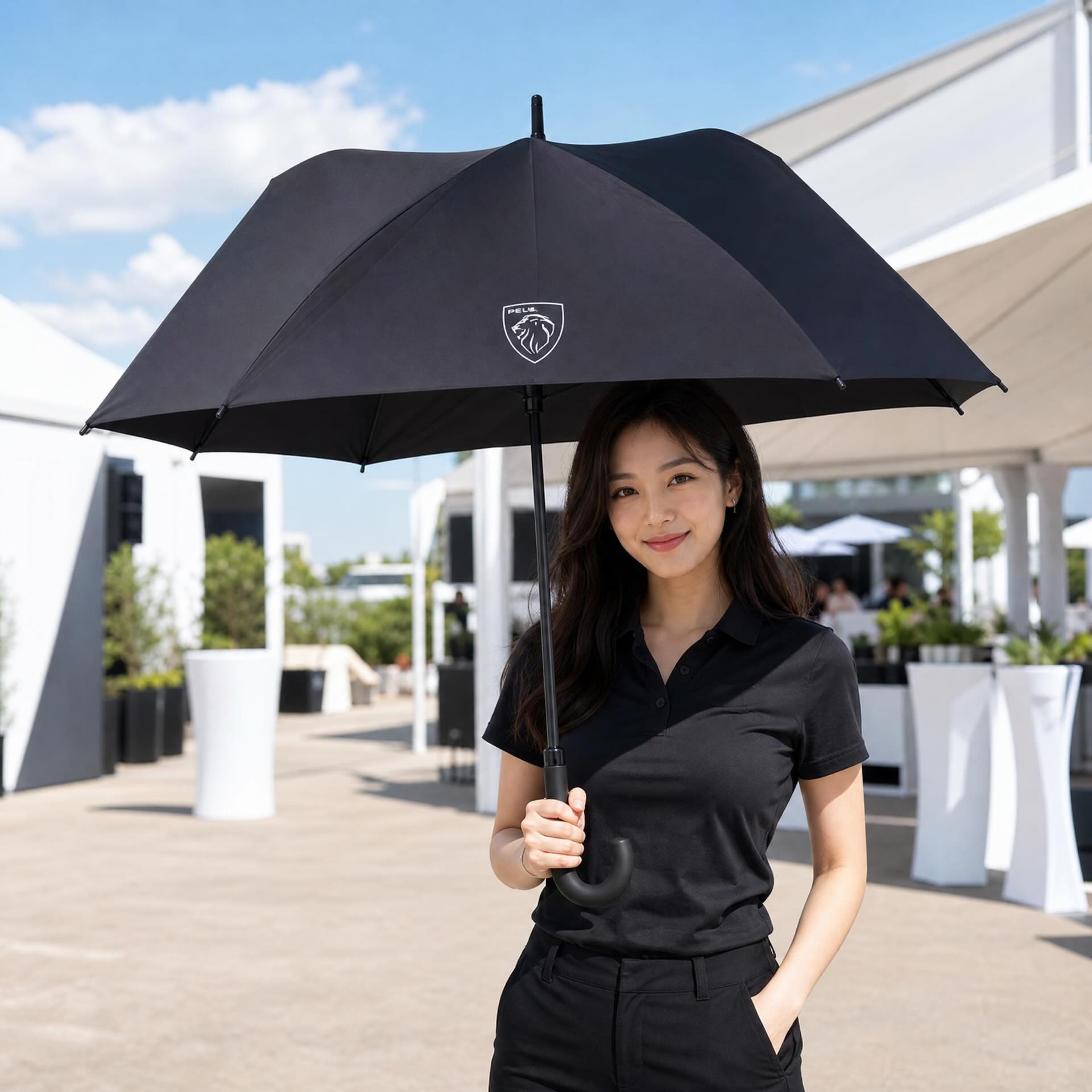 25" 方形長雨傘（標緻汽車 Peugeot 汽車品牌案例）