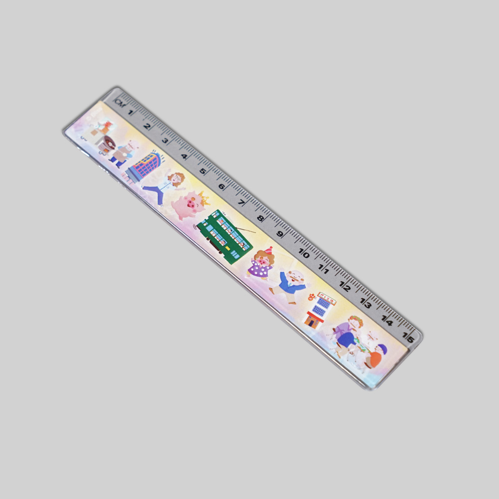 15cm ruler with sticker (By McDull)