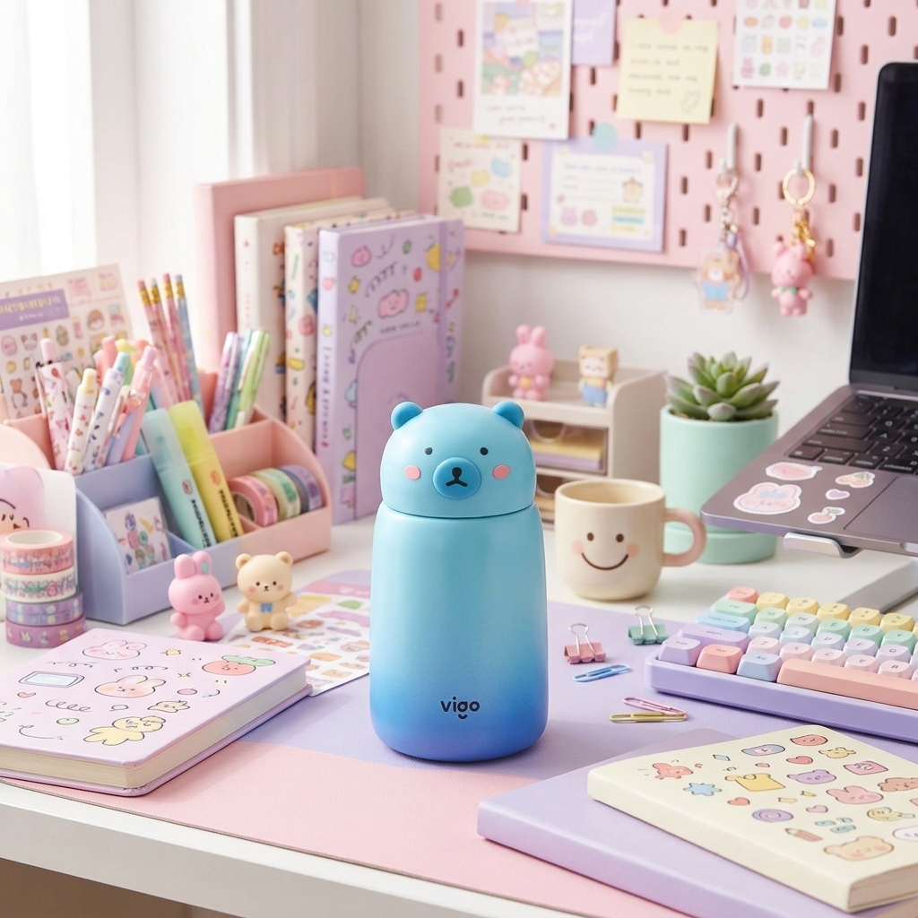 Custom Cartoon Stainless Steel Vacuum Bottle