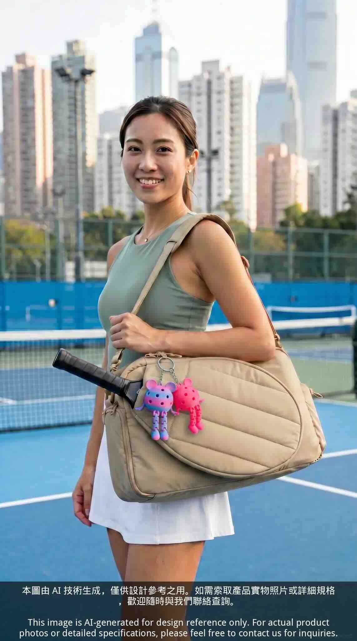 Pickleball Doll Keychain (Biodegradable Plastic)