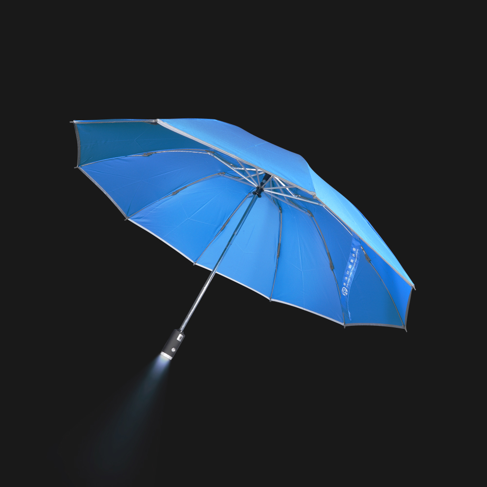 Reverse 3 Fold Auto & Close Umbrella with Light | Association Event Showcase