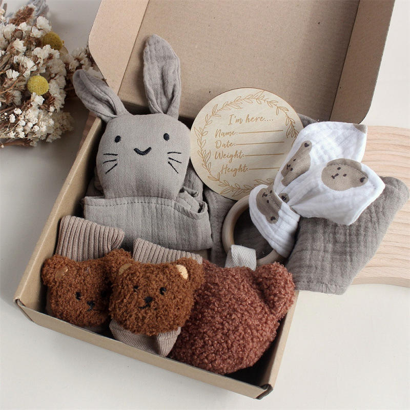創意嬰兒沐浴玩具套裝 | 六件裝初生嬰兒禮盒