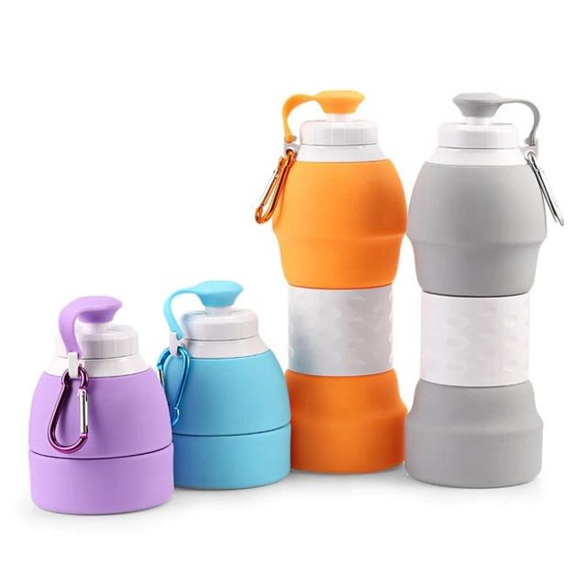 Silicone Foldable Collapsible Water Bottles