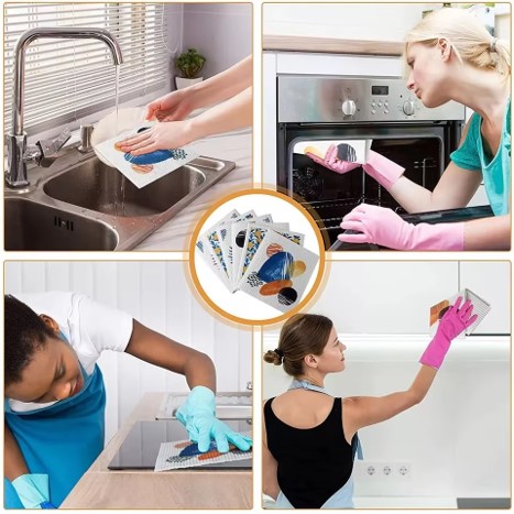 Compressed Wood Pulp Cotton Cleaning Cloth (Household)