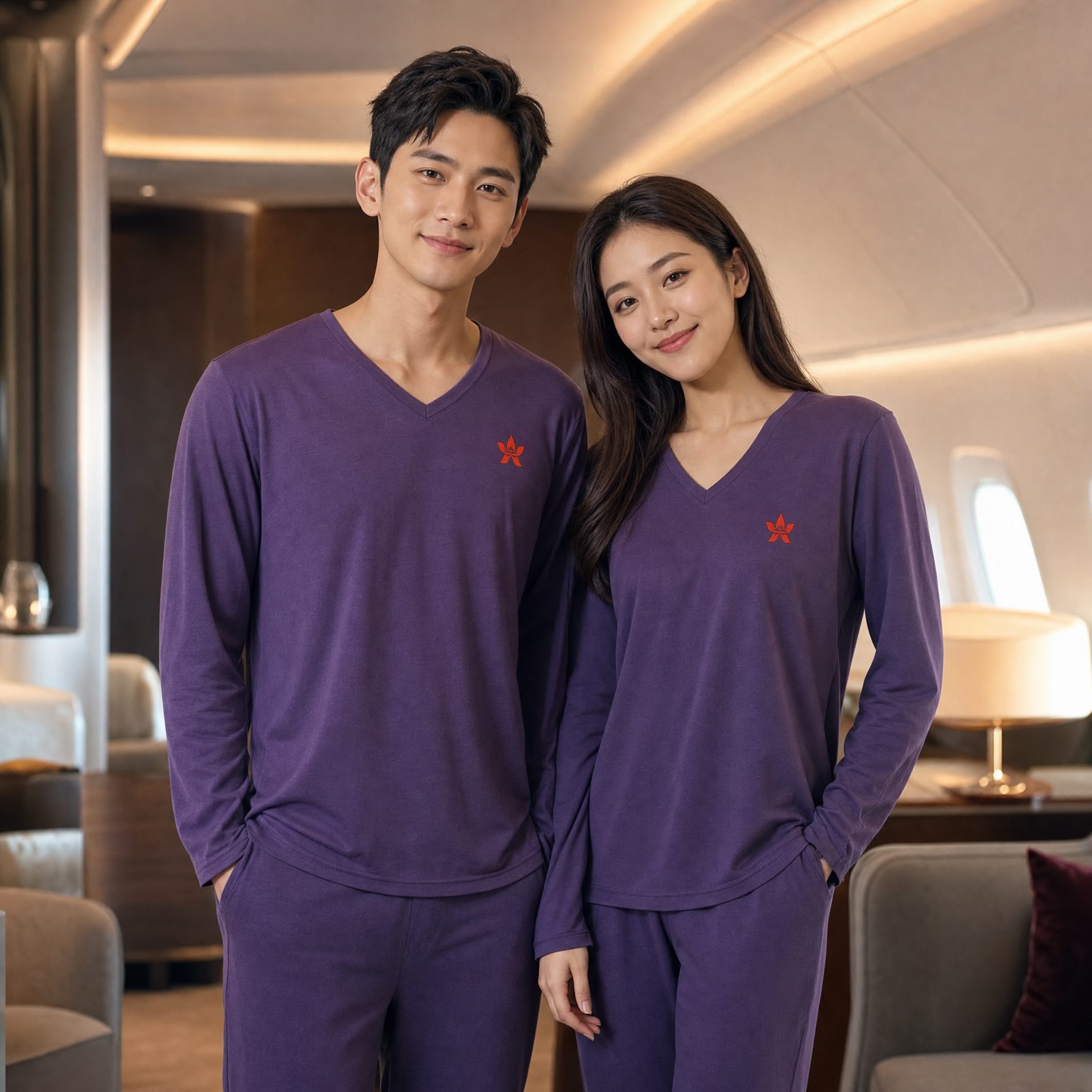 頂級旅行睡衣套裝 (Hong Kong Airlines 香港航空禮贈款)