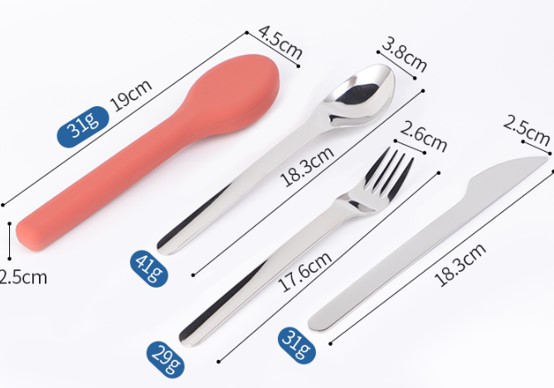 不銹鋼環保餐具套裝帶盒