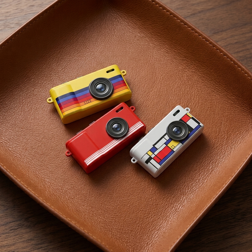 Retro MINI Keychain Camera (Custom Logo)