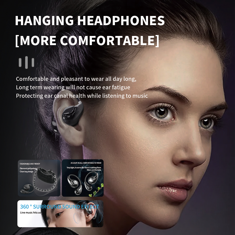 Handbag-Style Open-Ear Wireless Earphones (Custom Logo)