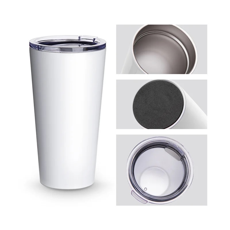 16oz 480ml  Coffee Tumbler (Glossy White)