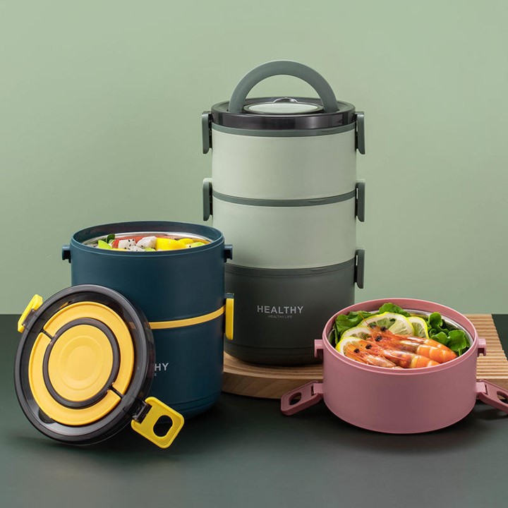 304 Stainless Steel Japanese Style Insulation Lunch Box 