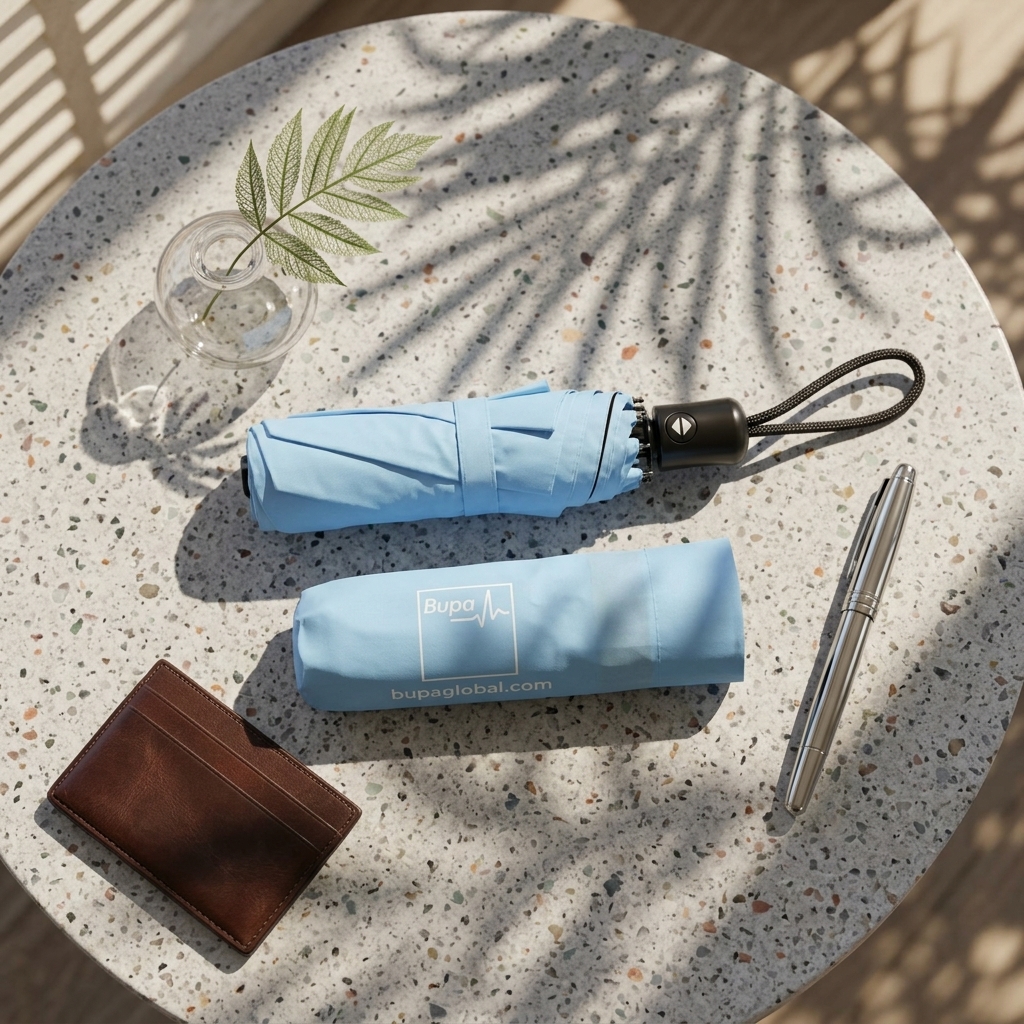 Auto-Open Folded Umbrella (Bupa Edition)