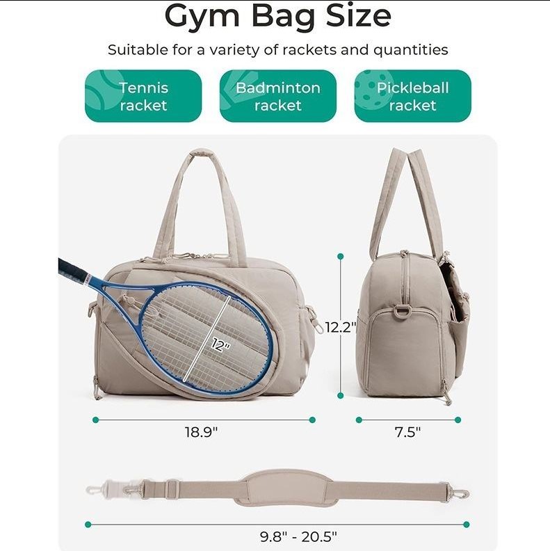 42L Multi-Functional Pickleball & Computer Shoulder Bag