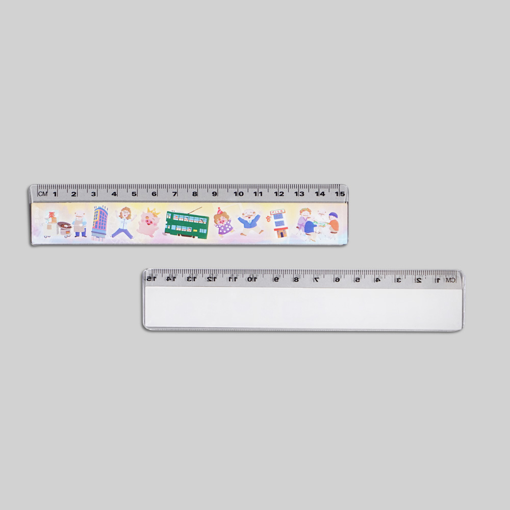 15cm ruler with sticker (By McDull)
