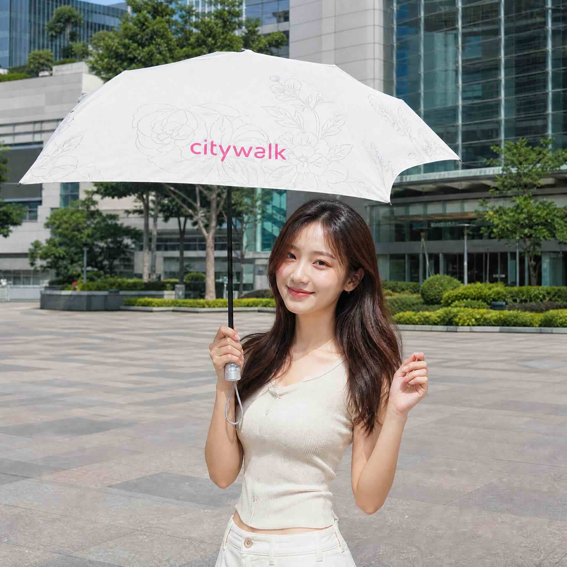 Citywalk 樽形摺疊傘：創新零售推廣資產