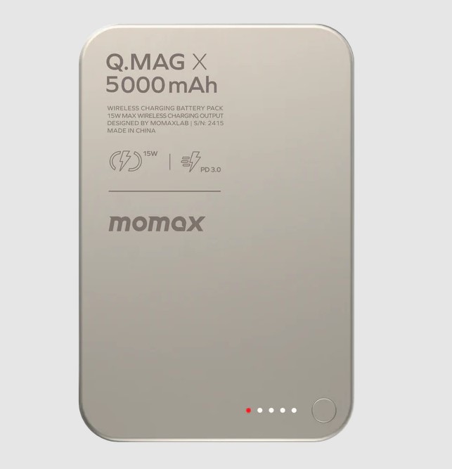 Momax Q.Mag X 5000mAh 超薄磁吸流動電源 - 第二代 (CCC 認證)