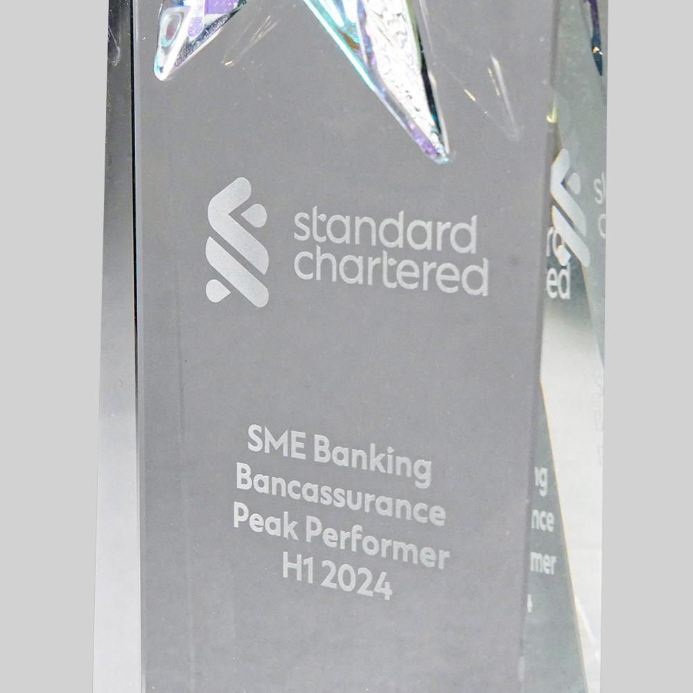 Star Style Crystal Trophy