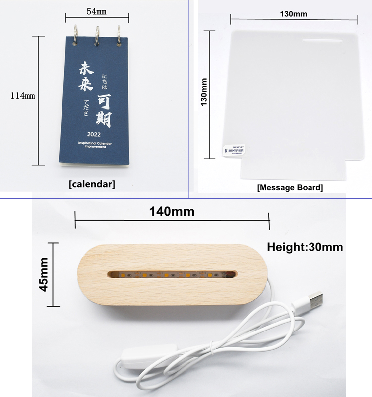 DIY Luminous Message Desk Calendar