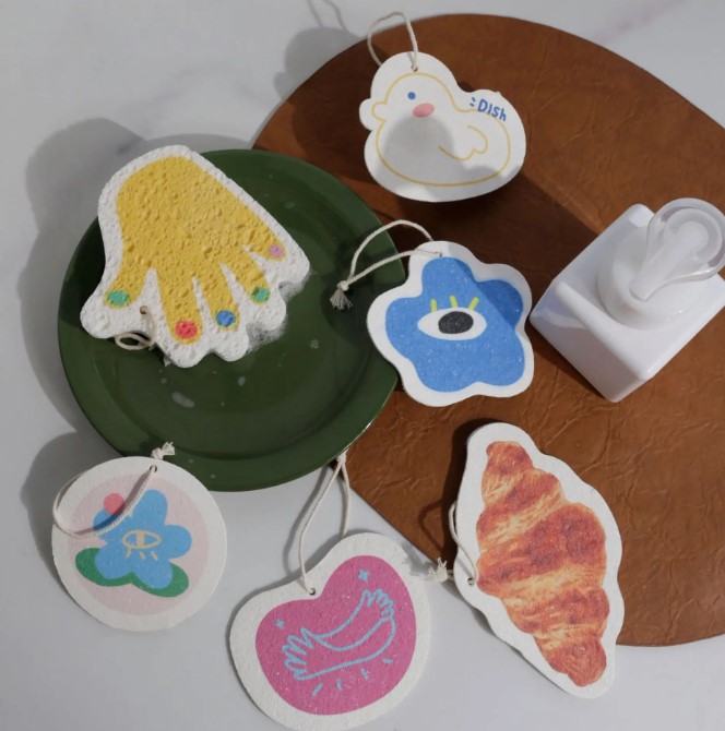 Compressed Wood Pulp Cotton Cleaning Sponge (Household)