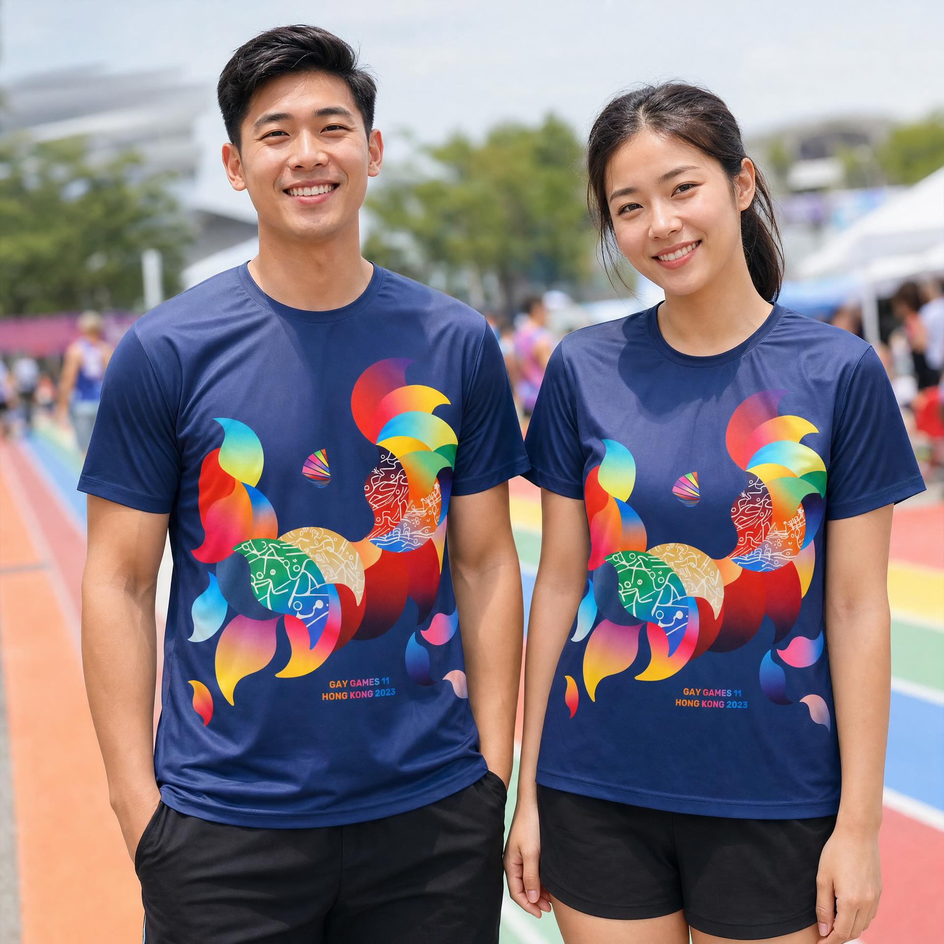 Full-Print Graphic Short Sleeve Tee (GAY GAMES 11 Edition)