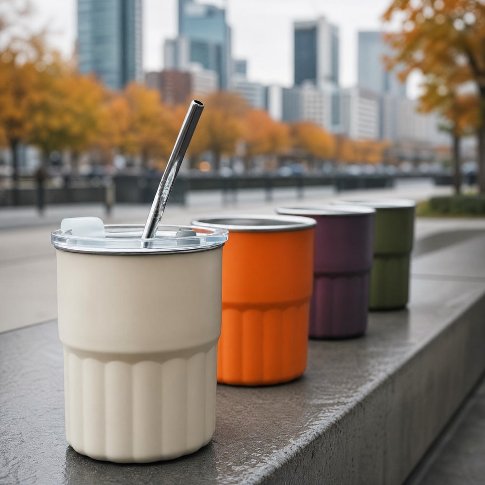 300ml Stainless Steel Straw Cup