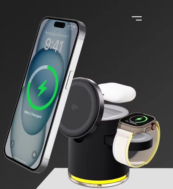4 in 1 Smart Magnetic Wireless Charging Station