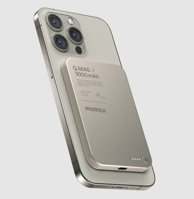 Momax Q.Mag X 5000mAh 超薄磁吸流動電源 - 第二代 (CCC 認證)