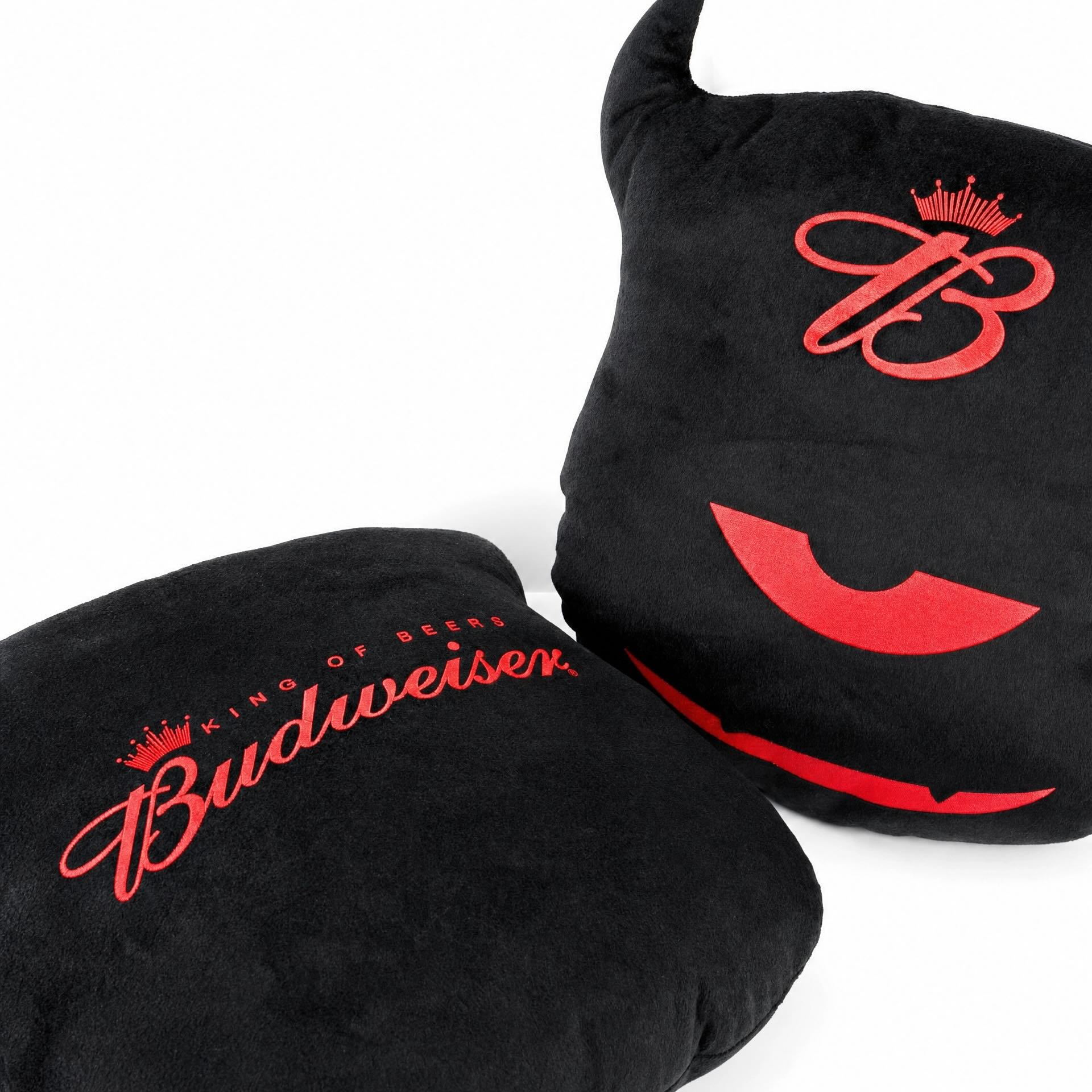 Budweiser 'King of Beers' Limited Edition Devil Shape Plush Cushion