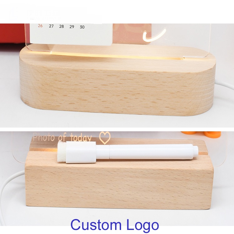 DIY Luminous Message Desk Calendar
