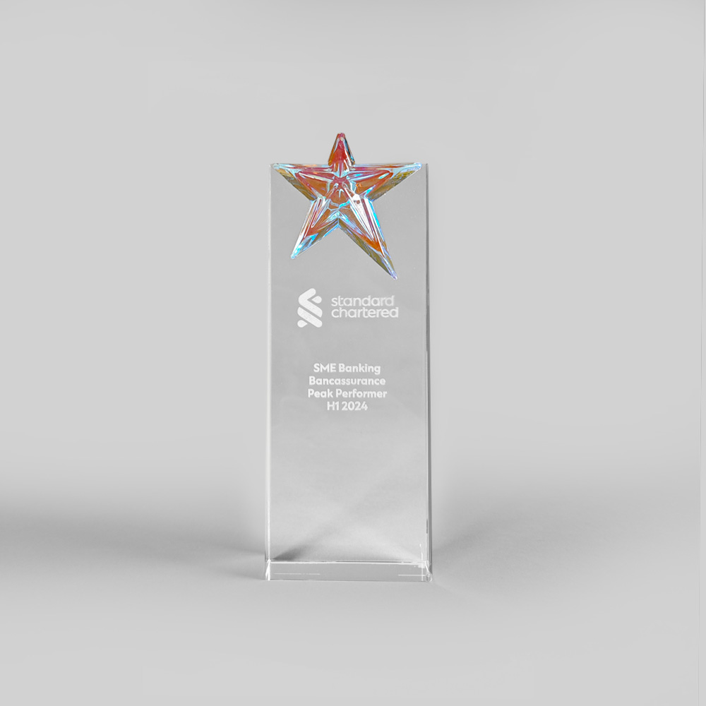 Star Style Crystal Trophy