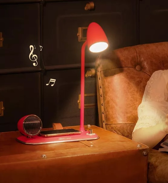 Wireless Charger with Night Light Speaker