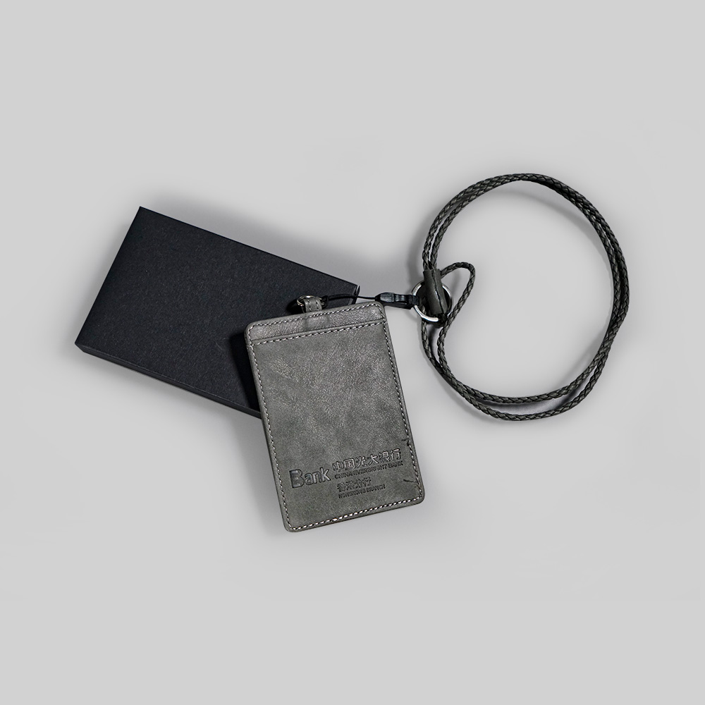 PU Card Holder With Neck Strap