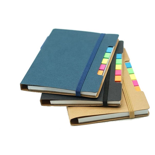 牛皮紙便簽筆記本帶筆