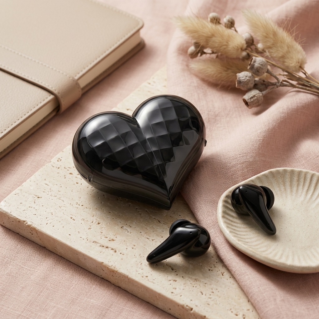 Pink Couples TWS Wireless Earphones (Custom Logo)