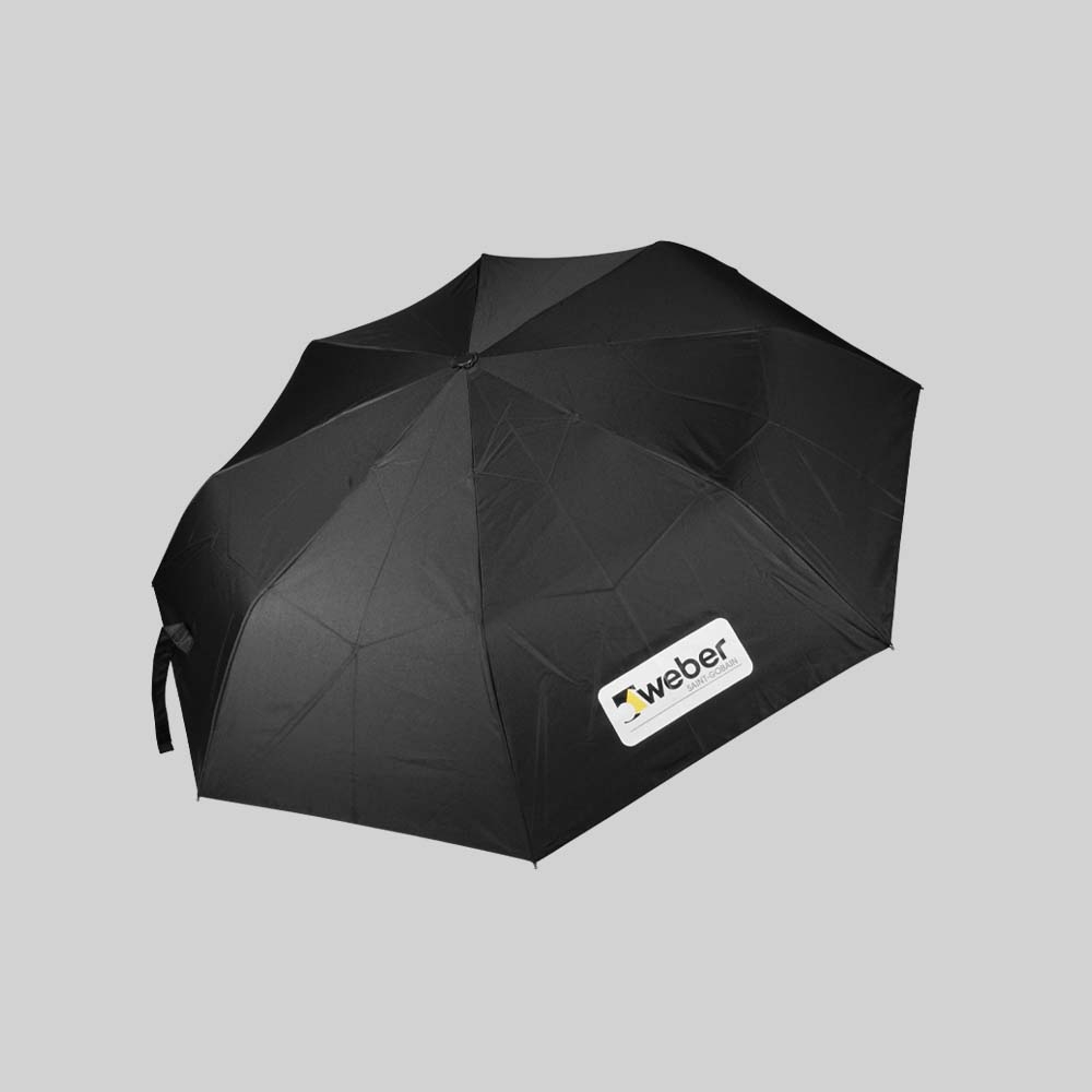Saint-Gobain Weber 訂製 3 摺雨傘：建築材料品牌推廣案例