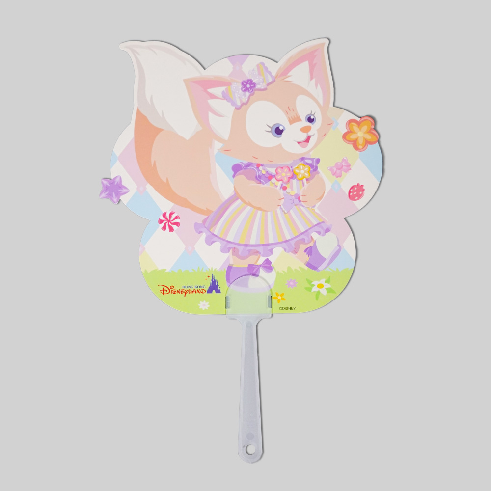 Paper Fan with handle (By"Duffy & Friends")