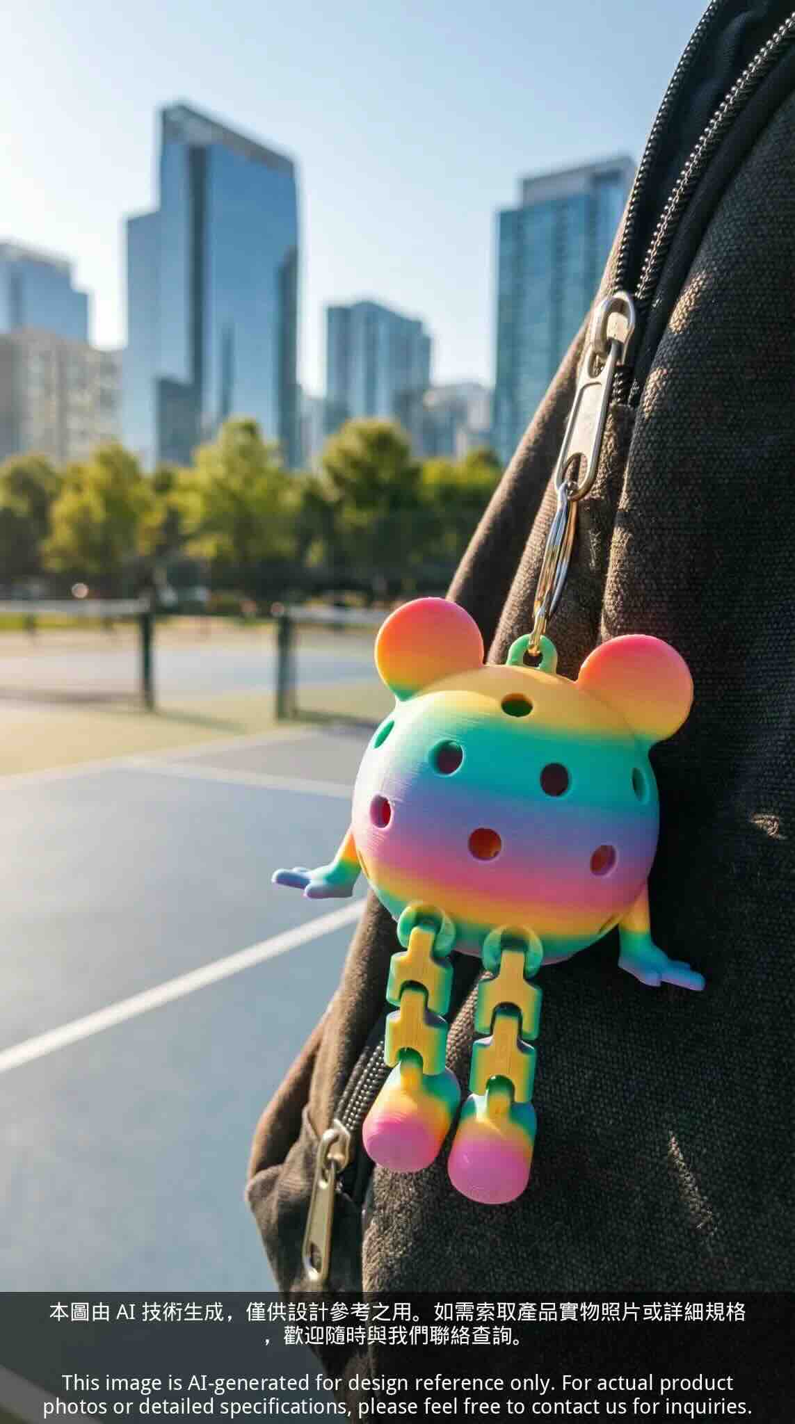 Pickleball Doll Keychain (Biodegradable Plastic)